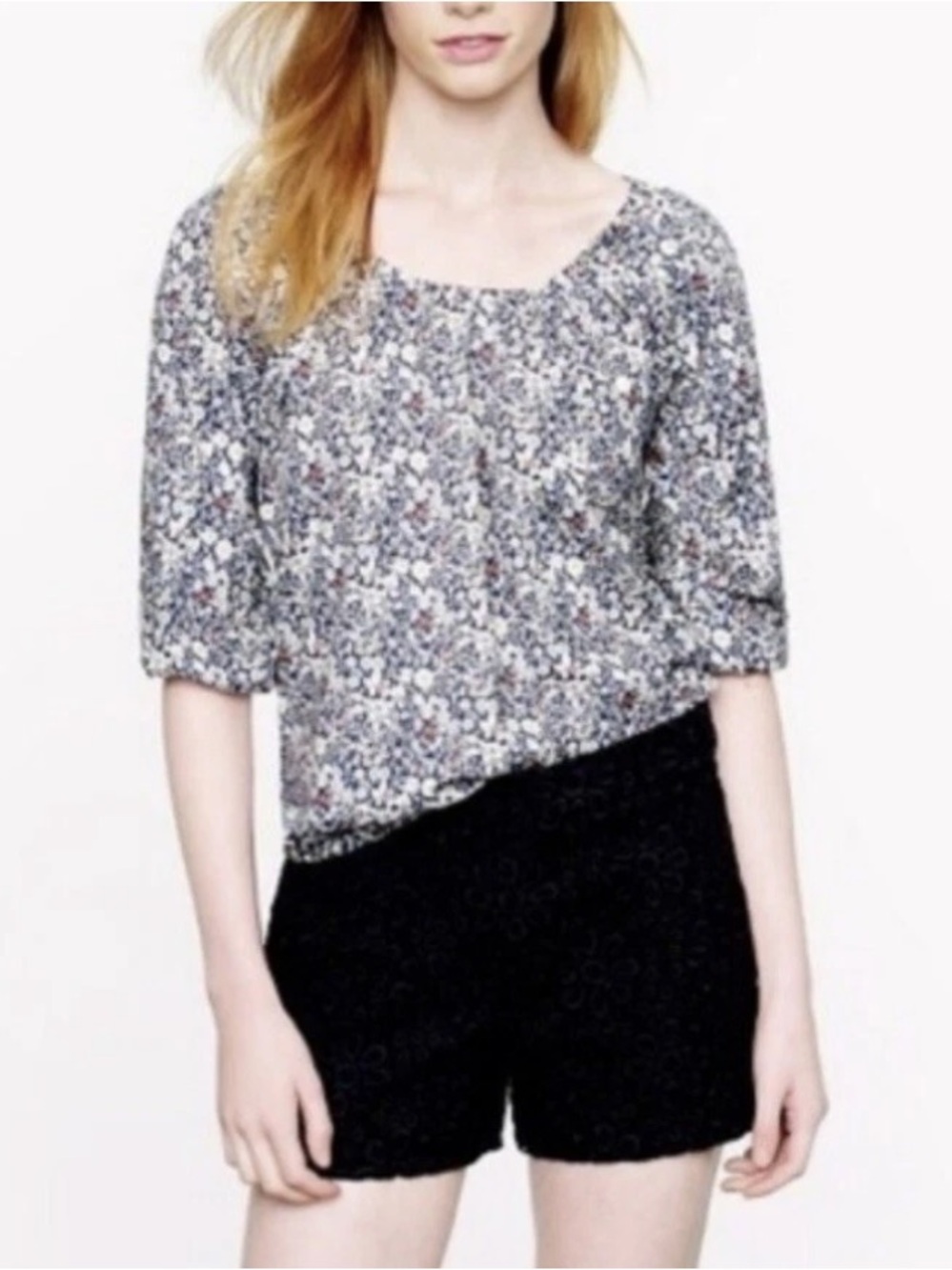 J.Crew Liberty London Peasant Top June’s Meadow